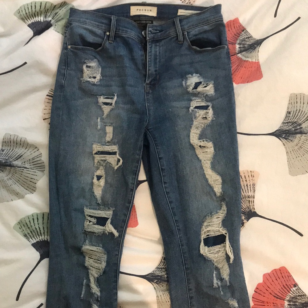 High rise, PacSun ankle jegging